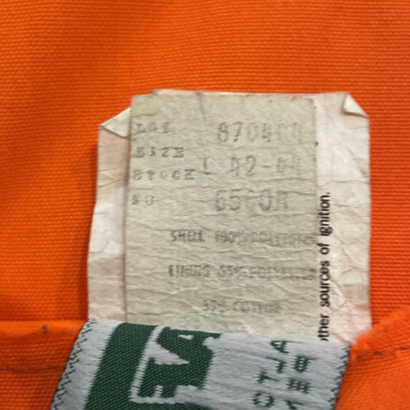 SAF T BAK Trebark Reversible Duck Camo/Hunter Orange Insulated Vest LG Made USA - Picture 11 of 11